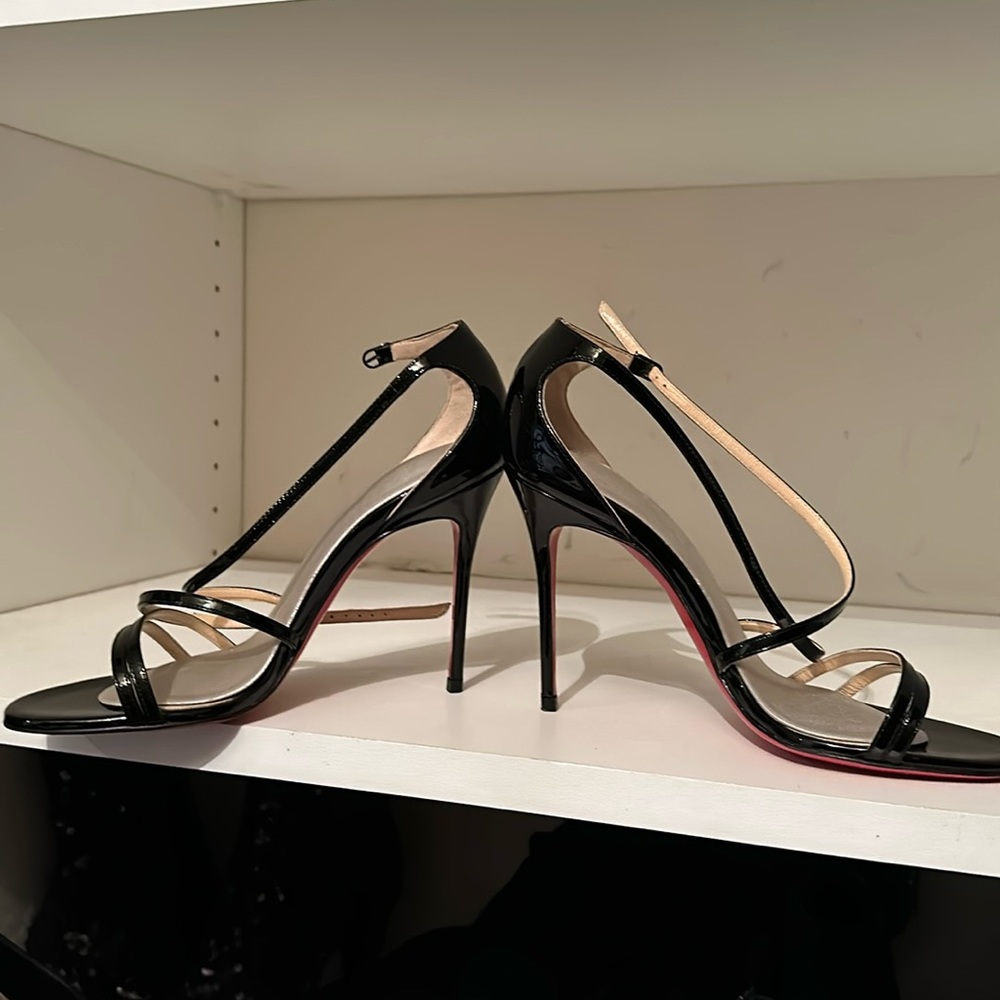 Authentic women, Christian Louboutin, open toe, stiletto, sandals